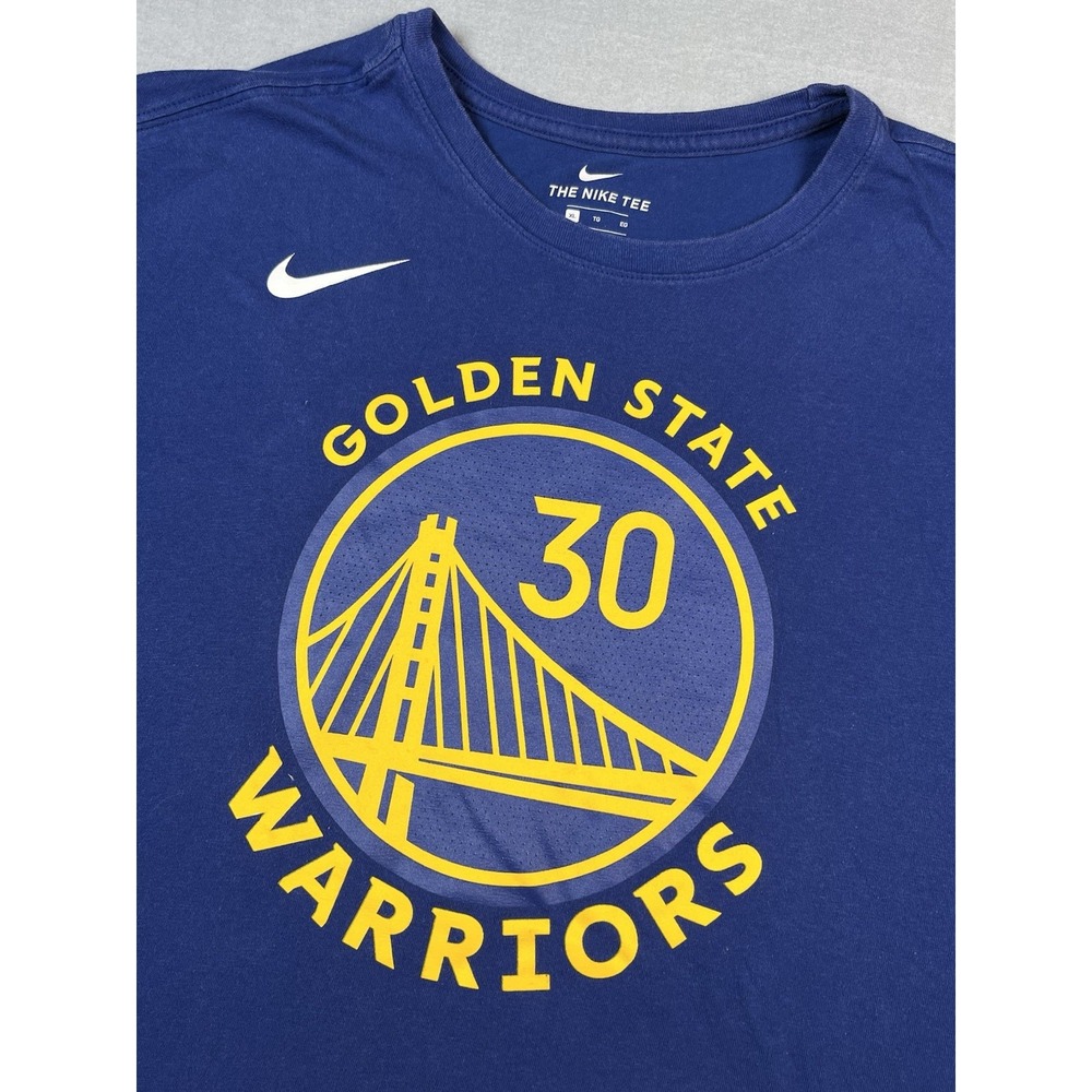 Nike Golden State Warriors StephenCurry #30 Blue T-Shirt XL